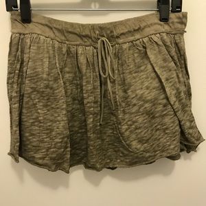 Cotton skirt - distressed green
